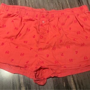 PINK Victoria's Secret Coral Pajama Shorts